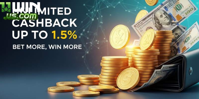 Khuyến mãi hoàn trả tại 11winnerapp.org lên đến 1,5%